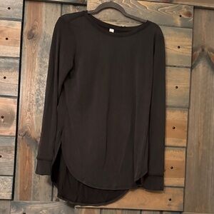 ZYIA Black Perfect Slit Swoop Long sleeved T (m) retired - NWT